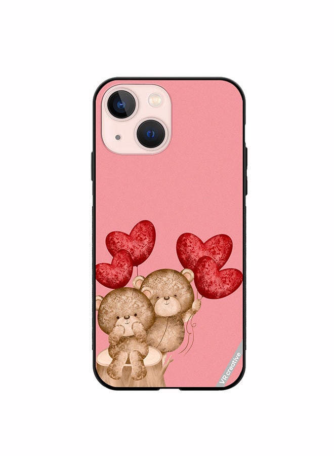 VR CREATIVE Protective Case Cover For Apple iPhone 14 Plus Bear Love Design Multicolour - Image 1