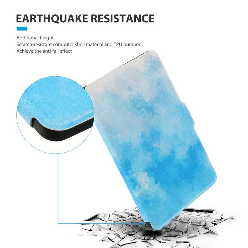 E-book Protective Case Auto Wake Cover Compatible for Kindle Paperwhite1 2 3 - Image 1