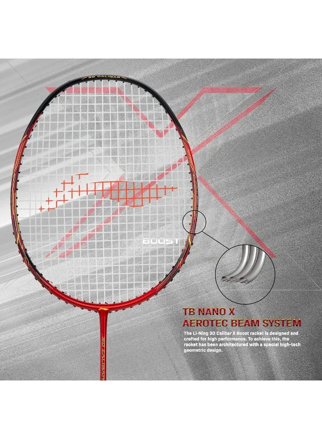 لي-نينج مضرب تنس الريشة لي نينغ  كاليبار  بوست كربون جرافيت مشدود مع غطاء كامل مجاني