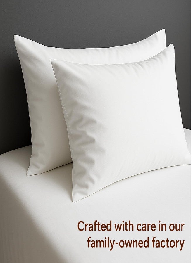 Peru Pima 415 Thread Count Percal King Pillowcases - 100% Peruvian Pima Cotton, 2 Piece (2 Pillowcases) - Cooling, Crisp, Hotel Quality Bedding - White - Image 5