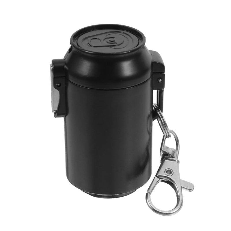 Portable Ashtray with Lid Large Sealed Travel Outdoor and Office Use Black - Image 2
