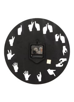 Webelkart Webelkart Beautiful Hands Round Wooden Wall Clock for Home and Office Decor| Wall Clock for Bedroom| Wall Clock for Living Room (30 cm x 30 cm x 2.8 cm, Brown)- Without Glass  - Image 4