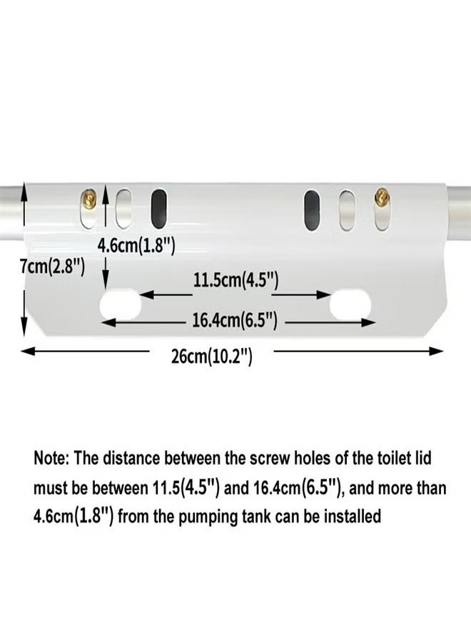 XiuWoo Toilet Safety Frame Toilet Safety Rails With Adjustable Width Toilet Rails For Elderly Handicap Home Health Care Equipment After Surgery - Image 3