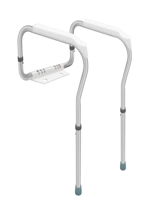 XiuWoo Toilet Safety Frame Toilet Safety Rails With Adjustable Width Toilet Rails For Elderly Handicap Home Health Care Equipment After Surgery - Image 4