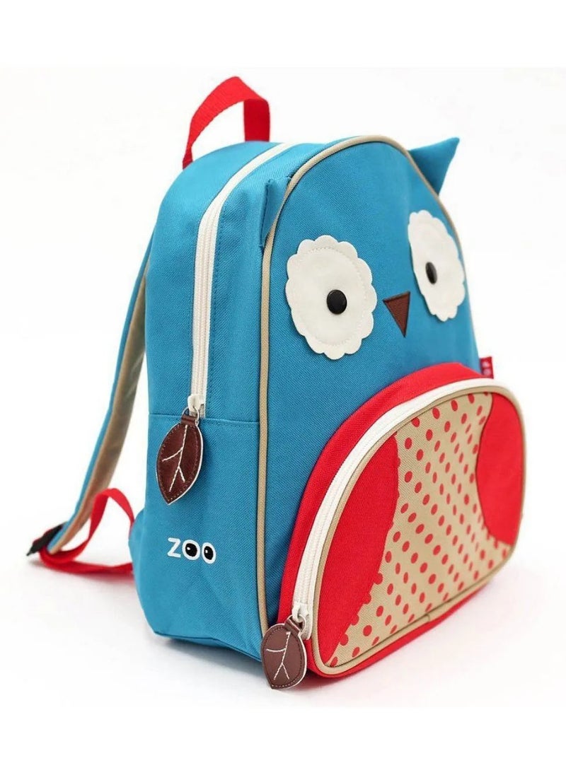 Skip Hop Skip Hop Owl Zoo 12' Toddler Backpack - Durable Kids Travel Bag with Pockets, Comfy Straps, Mesh Bottle Holder  - Image 2
