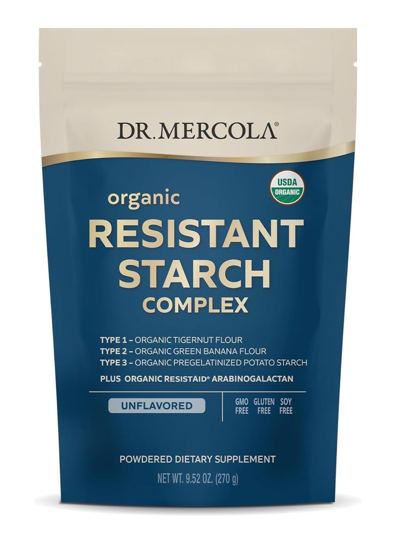 Dr. Mercola Organic Resistant Starch Complex Unflavored Powered 9.52 Oz. 270 G  - Image 1