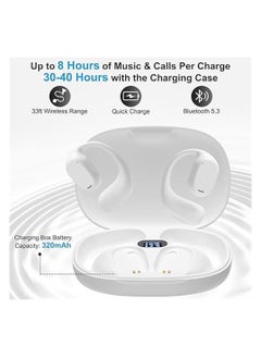 KASTWAVE Open Ear Headphones, VG332 2023 Version, with Dual 16.2mm Dynamic Drivers Deep Bass, Air Conduction Headphones Bluetooth 5.3 Touch Control Wireless Earbuds, Up to 16 Hours Playtime  - Image 3