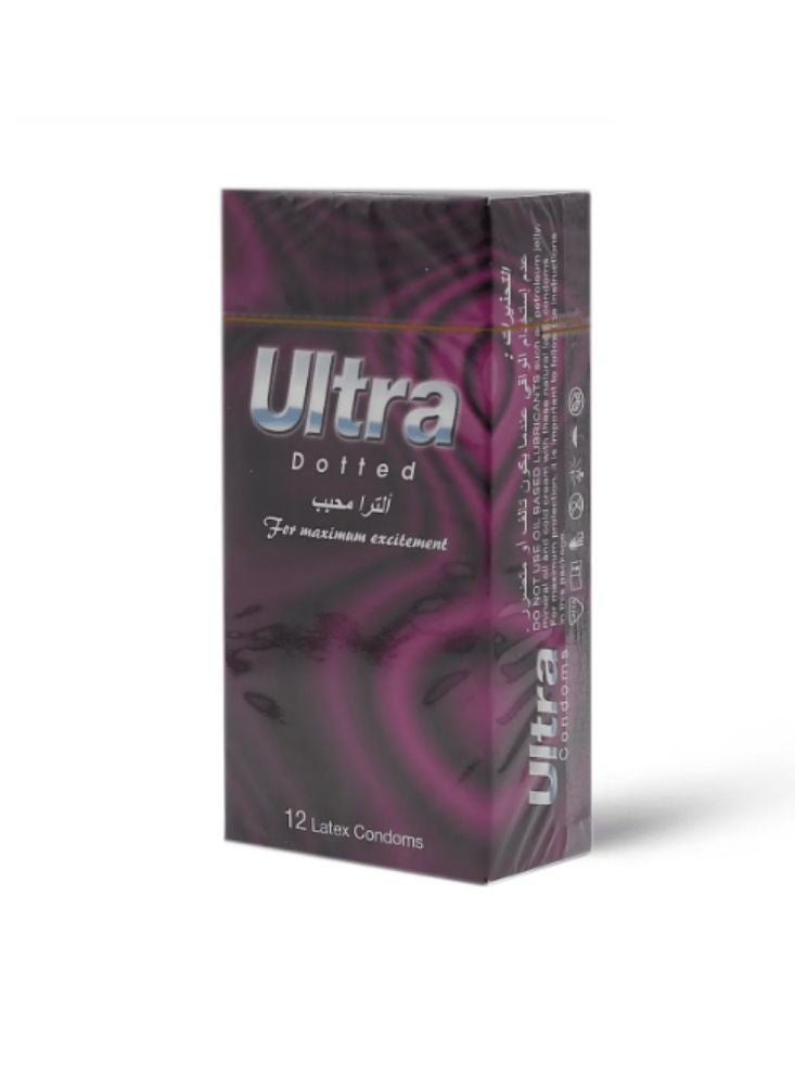 بريميم واقيات ذكرية فائقة النقط – لاتكس محفّز للإثارة بملمس منقّط (عبوة ١٢ قطعة) - Image 2
