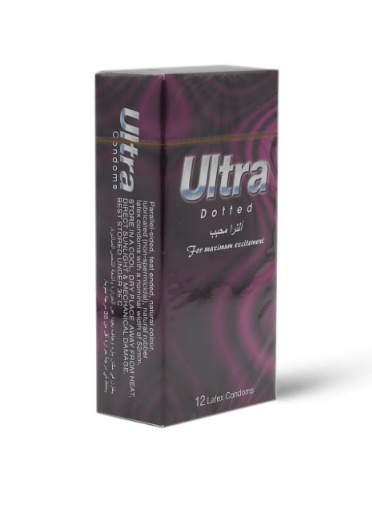 بريميم واقيات ذكرية فائقة النقط – لاتكس محفّز للإثارة بملمس منقّط (عبوة ١٢ قطعة) - Image 3