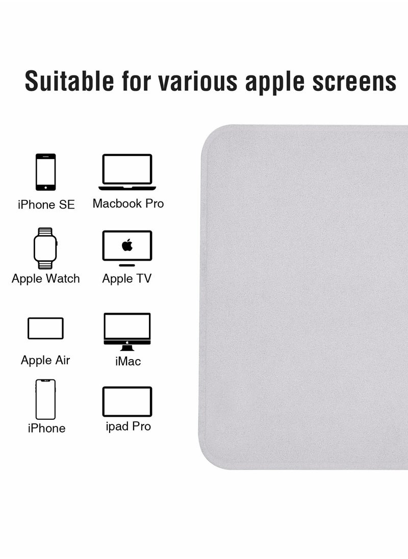 Generic - Premium Soft Cleaning Cloth for Apple Devices 2022, Nonabrasive Polish Cloth for Screens Compatible with iPhone, iWatch, iPad, MacBook , 2 Pack - Image 1