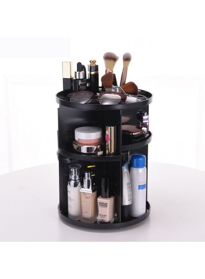 إيز لايف منظم مستحضرات التجميل القابل للدوران 360 درجة من EZ Life (أسود) - Image 2