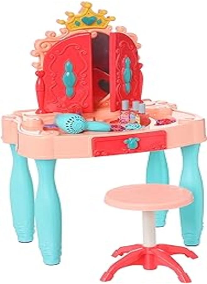 Morden flask with doors and blow dryer 23 pcs toy for girls 