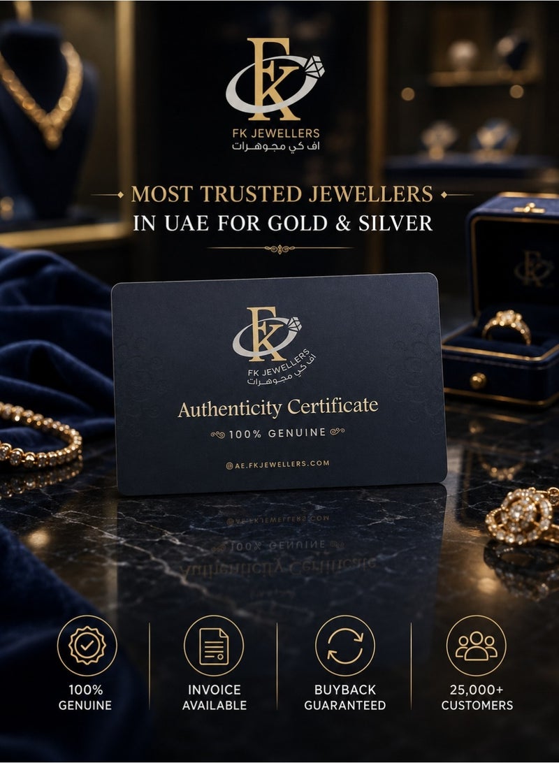 FK Jewellers Gold Interlink Chain 18KT - Image 4