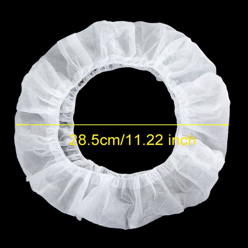 Disposable Toilet Seat Covers: 50 Pieces Non-woven Elastic Waterproof Pocket Size Packs - Breathable Soft Full Protection Covers for Travel Hotels Schools Communal Bathrooms Pregnant Adults - Image 3