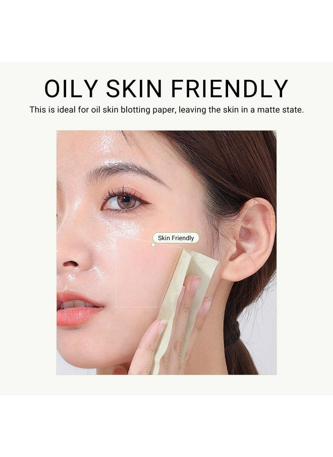 KYDA KYDA 200 Sheets Oil Blotting Paper with Mirror and Puff, Refills Included, Face Oil Absorbing Sheets, Oil Control Paper, Absorb Excess Oil, Makeup Friendly  - Image 4