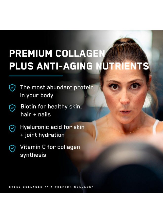 SteelFit - SteelFit Collagen Peptides Powder | Unflavored, 28 Servings | Grass-Fed Bovine Collagen with Hyaluronic Acid, Biotin Glycine & Vitamin C | Supports Healthy Joints, Bones, Skin, Hair & Nails - Image 1