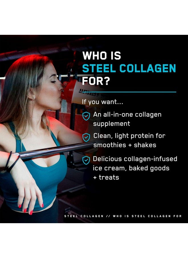 SteelFit - SteelFit Collagen Peptides Powder | Unflavored, 28 Servings | Grass-Fed Bovine Collagen with Hyaluronic Acid, Biotin Glycine & Vitamin C | Supports Healthy Joints, Bones, Skin, Hair & Nails - Image 1