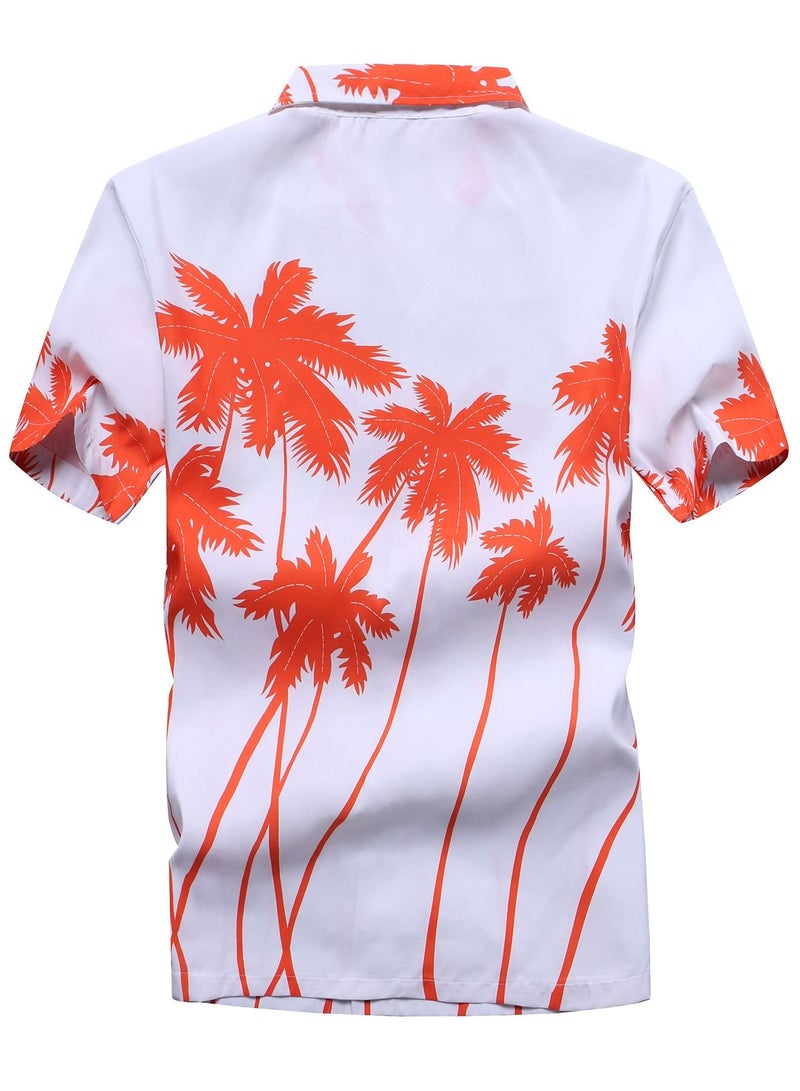 Loquat ShirtBeach Quick Drying Loose Fitting Short Sleeved Shirts  White  - Image 2