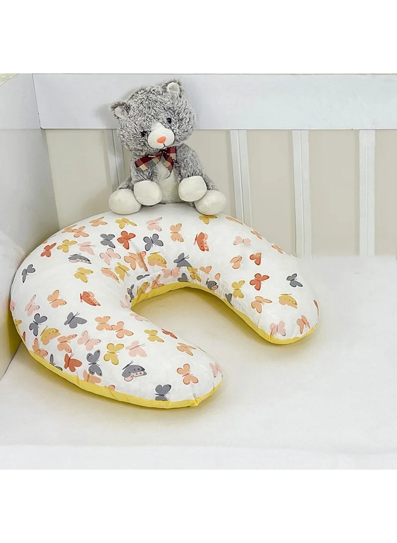 Ebabynest Butterfly Series Gray Yellow Breastfeeding Pillow