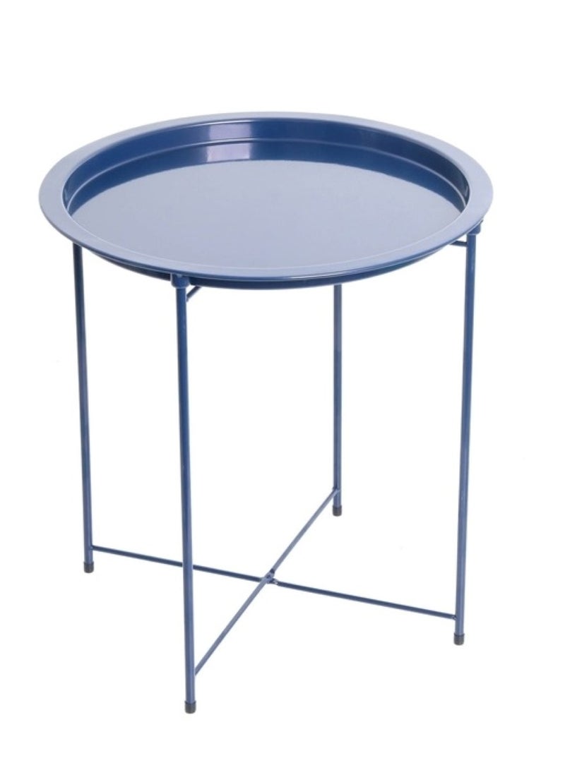 Huitich Table for Living Room Coffee Tray Side Serving Table Blue  - Image 4