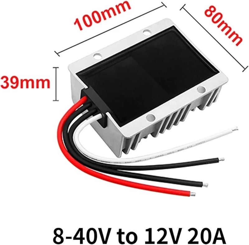 8 40V To 12V 20A DC DC Converter Step Down Up Voltage Regulator Stabilizer - Image 3