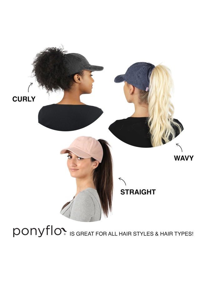 Ponyflo Cotton Ponytail Hat - Ponytail Caps for Women, Designed for All Hair Types - Image 5