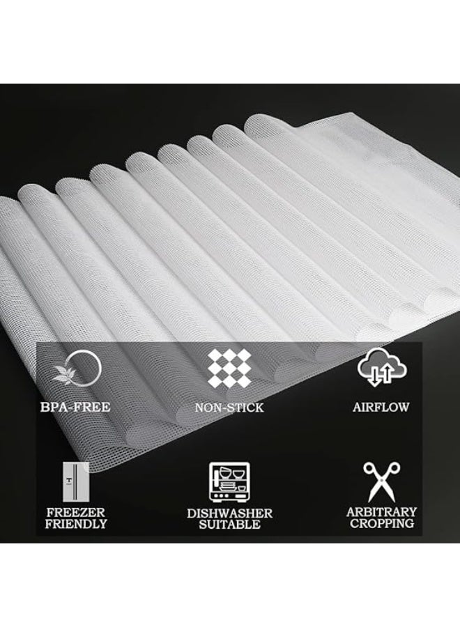 Kispog 10 Pcs/Sets Silicone Dehydrator Sheets for Food Dehydrator & Freeze Dryer, 14x14 in - Image 5