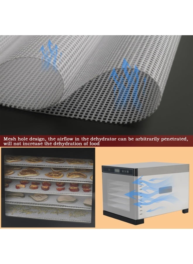 Kispog 10 Pcs/Sets Silicone Dehydrator Sheets for Food Dehydrator & Freeze Dryer, 14x14 in - Image 3