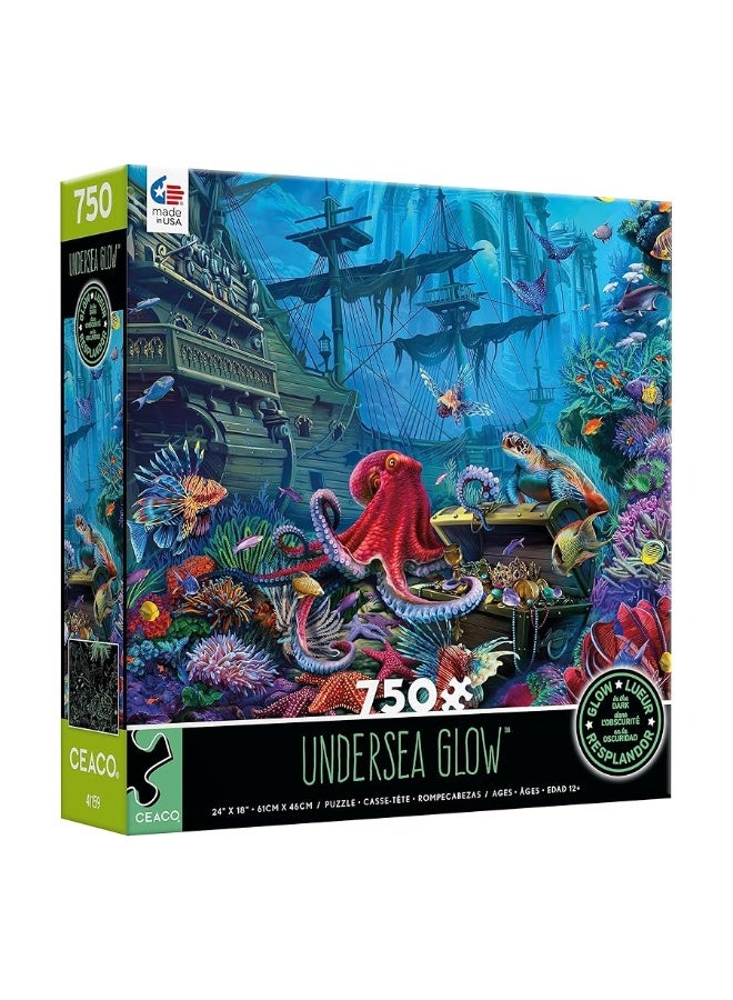 Ceaco - Undersea - Glow - 750 Piece Jigsaw Puzzle - Image 3