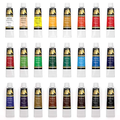 MyArtscape Acrylic Paint Set - 24 x 21ml Tubes - Lightfast - Heavy Body - Image 3