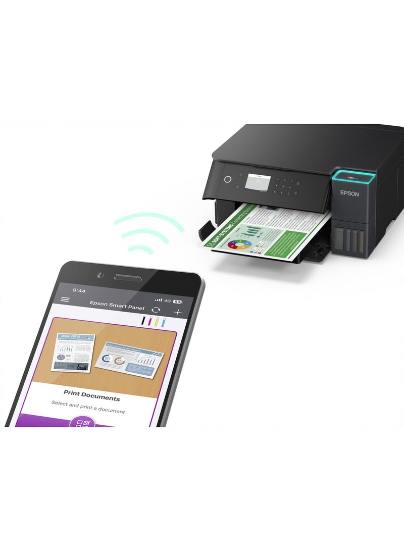 EPSON EcoTank L6360 A4 Wi-Fi All-in-One Ink Tank Printer Black - Image 3