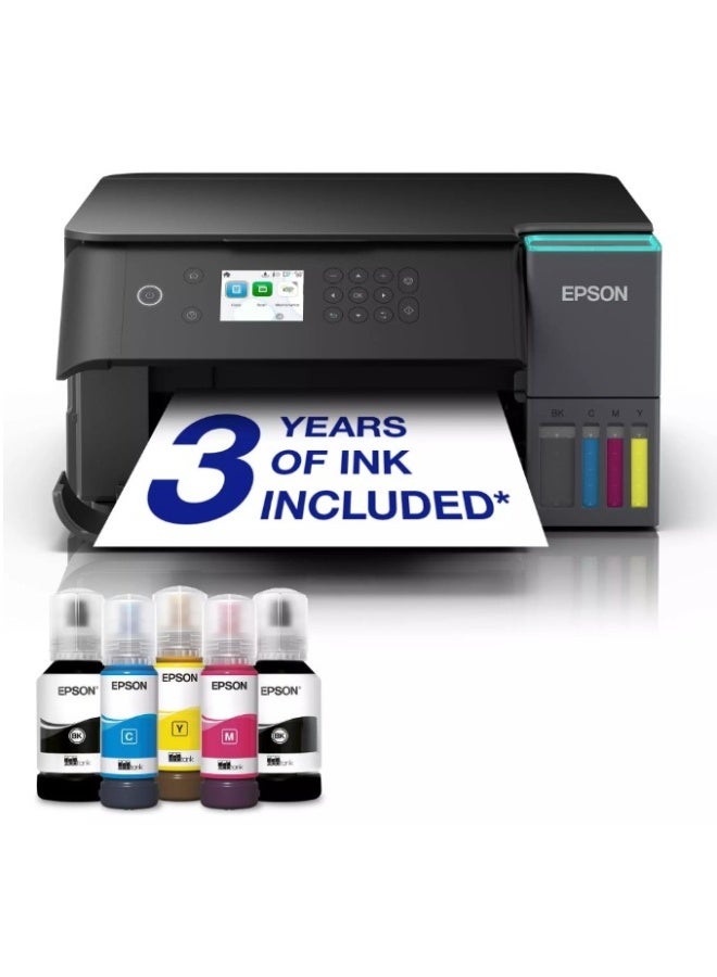 EPSON EcoTank L6360 A4 Wi-Fi All-in-One Ink Tank Printer Black - Image 1