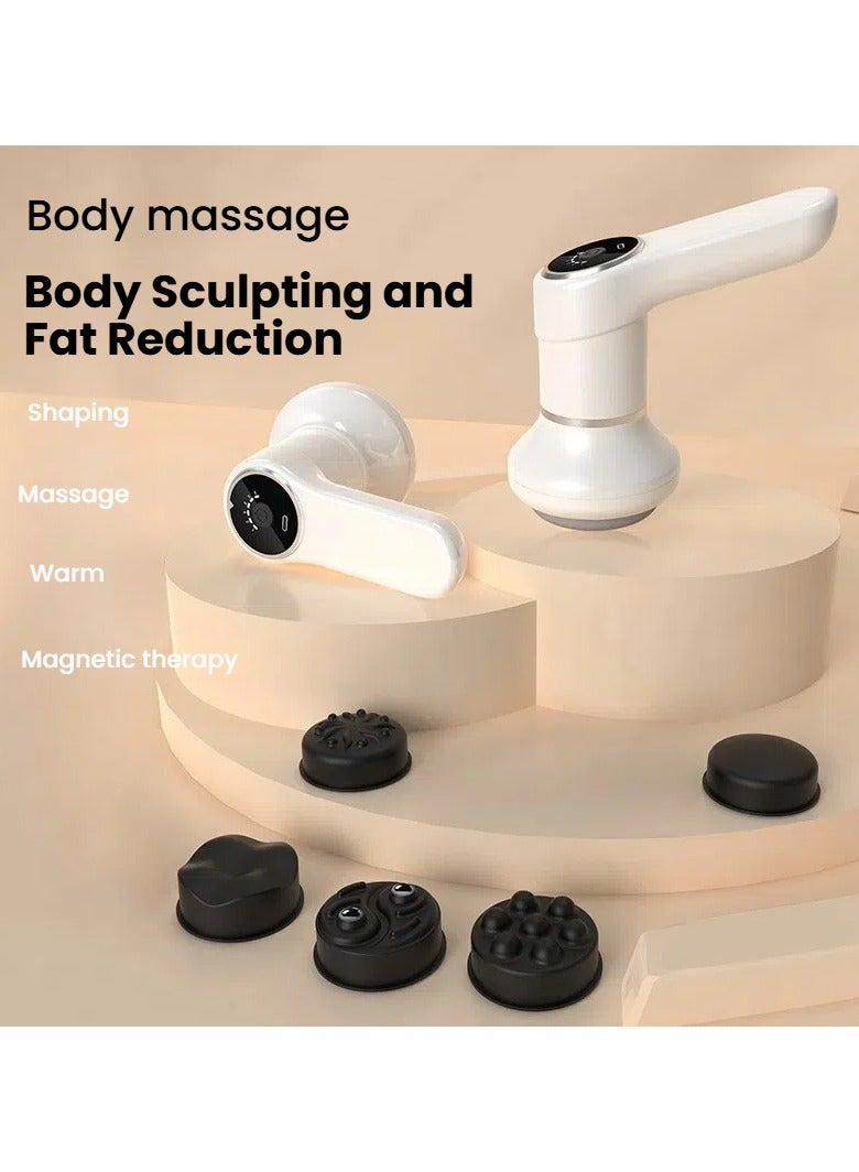general Body massager Rechargeable fat pusher handheld portable neck waist shoulder massager enjoy massage and relaxation at any time - Image 1