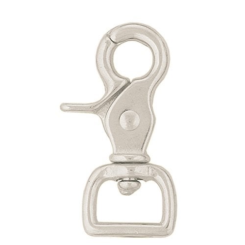 Weaver Leather Round Scissor Snap , Nickel Plated , 1" - Image 1