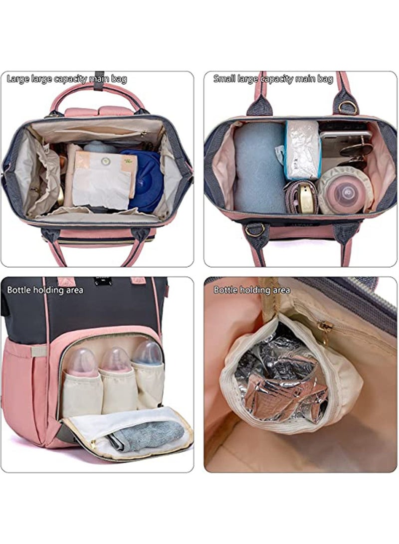 GT-Wheel Baby Diaper Mummy Bag Backpack Tote Bottle Unisex Baby Bags with Changing Pad Multipurpose Travel Bag - Image 5
