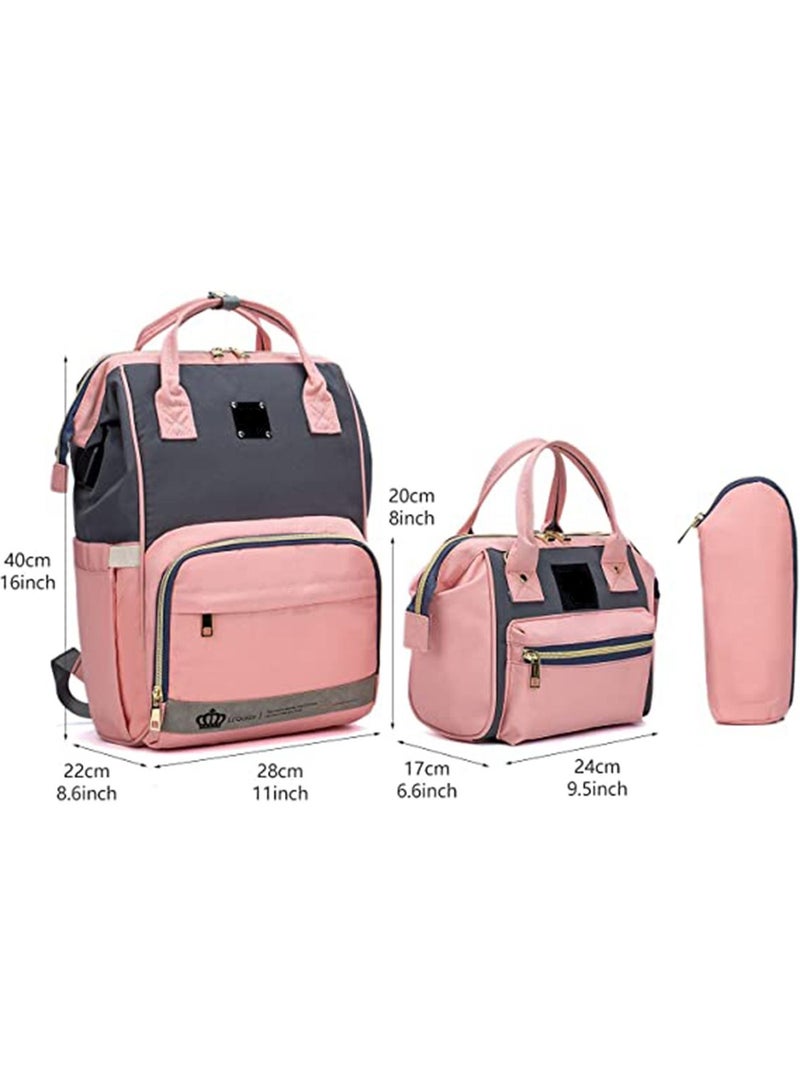 GT-Wheel Baby Diaper Mummy Bag Backpack Tote Bottle Unisex Baby Bags with Changing Pad Multipurpose Travel Bag - Image 2