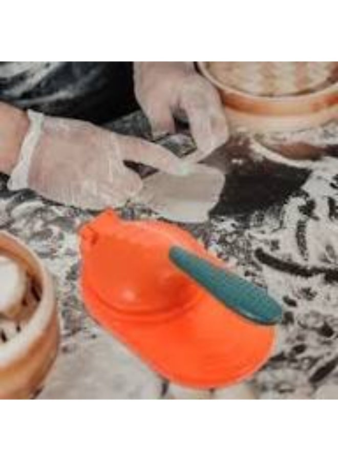 Dumpling Wrapper Maker, Dumpling Wrapper Presser, Manual Tortillas Presser, Skin Dough Presser Kitchen Tools (Orange) - Image 5