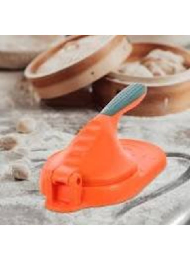 Dumpling Wrapper Maker, Dumpling Wrapper Presser, Manual Tortillas Presser, Skin Dough Presser Kitchen Tools (Orange) - Image 4