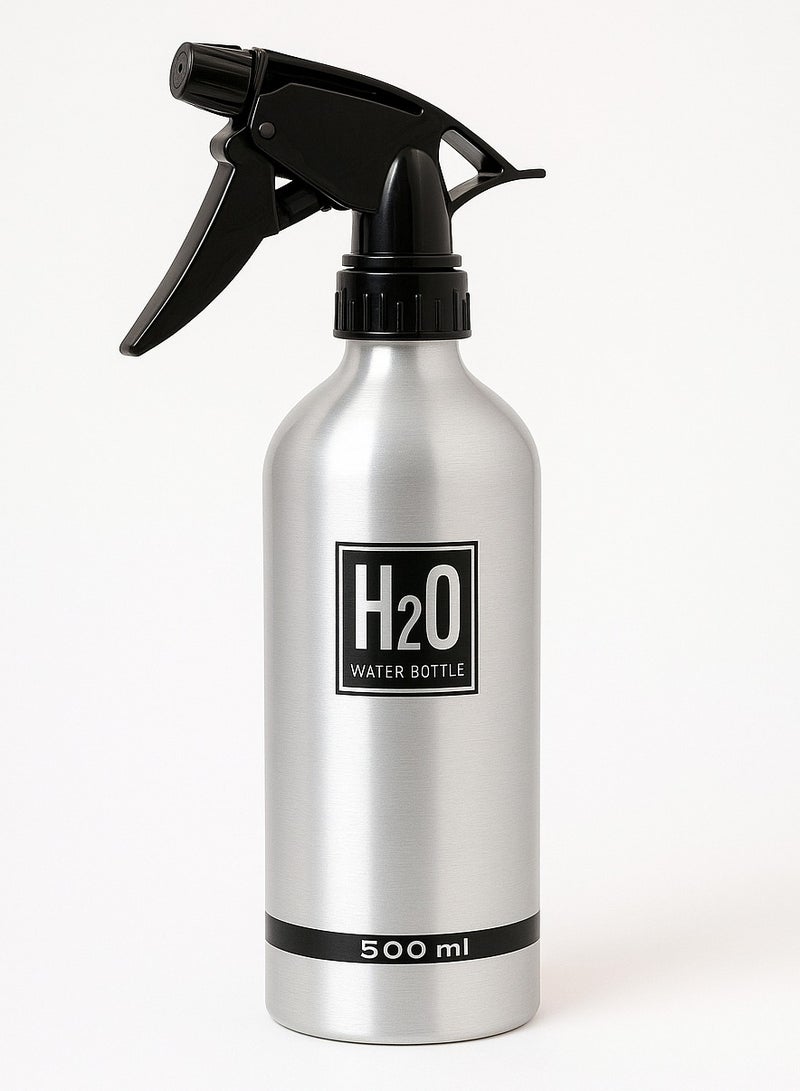 فيندكس زجاجة ماء بخاخ | بخاخ ماء - 500 مل بخاخ صالون حلاقة، زجاجة ماء بخاخ شعر | زجاجة بخاخ من الألومنيوم - Image 1