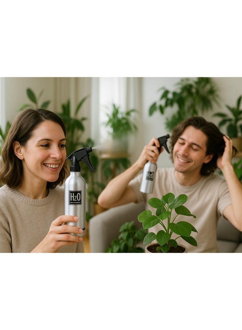 فيندكس زجاجة ماء بخاخ | بخاخ ماء - 500 مل بخاخ صالون حلاقة، زجاجة ماء بخاخ شعر | زجاجة بخاخ من الألومنيوم - Image 5