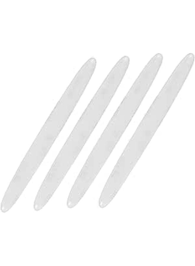 4Pcs Transparent Car Door Edge Protector Strips Anti Collision Scratch Resistant Trim - Image 1