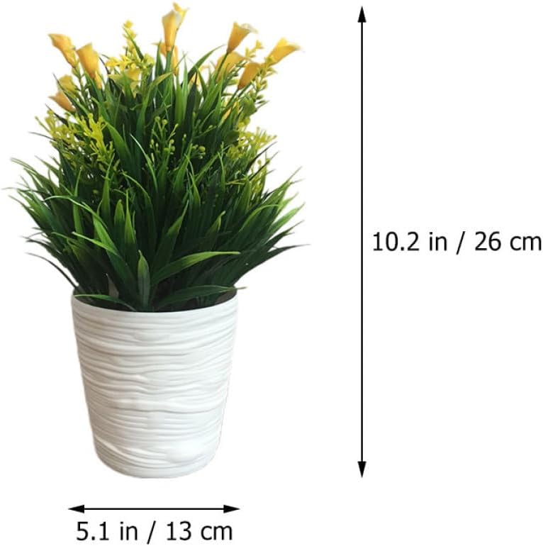 Regular scheduled transit Wakauto 2pcs Artificial Plants Fake Bonsai Pots Yellow Plastic Simulation Flower Ornaments for Home Indoor Desk Decoration Elegant multi-option build Fine polished finish Different assemble options Easy lifting build Classified organized storage Multiple local stock source Varied available picks Solid anti-deform All choice modern design Medium weight All consumer tier purchase options Treated anti-rust metal Wear resistant upgraded material Cross product compatible All user group compatible Strategic warehouse site Storage transit efficiency build Licensed warehouse stored goods Simple multi-feature practical build Popular trusted craftsmanship Upgraded general grade quality Multi-hub shipment dispatch Multiple design variants Global versatile design - Image 2