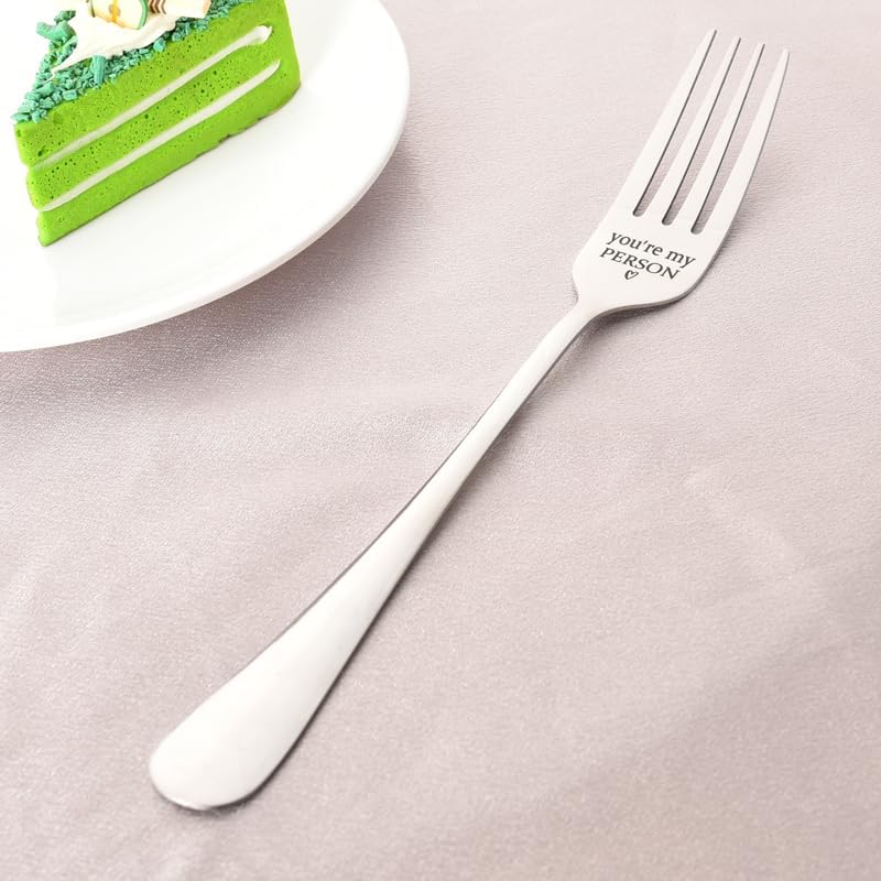 Sisadodo Couple Christmas Gifts for Women Men Youre My Person Fork for Boyfriend Girlfriend I Love You Gift for Him Her Wife Husband Anniversary Valentines Day Gifts for Fiance Fiancee Engagement Wedding Gift - Image 4