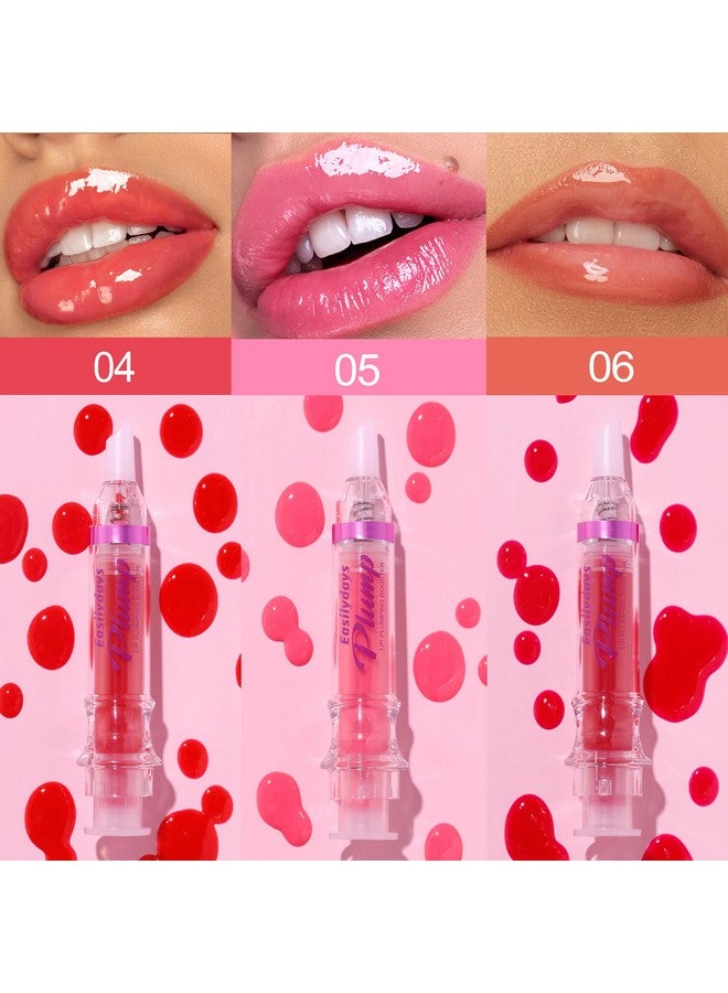 Easilydays 3 Colors Lifter Gloss, Spicy Lip Plumping Booster Lip Glossy Lipstick, Hydrating, Volumizes, High-Shine, Fuller Mirror Lip Glaze, Plump &Pout Lip Plumper for Women Girls, Set #04,05,06 - Image 2