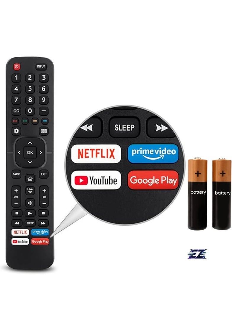 PopZa Universal Remote Control for Hisense Smart TVs (005) - With Battery - Image 1