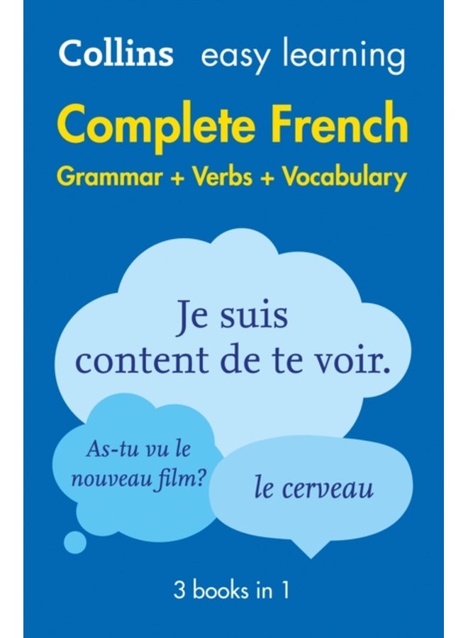 Easy Learning French Complete Grammar, Verbs and Vocabulary (3 books in 1): Trusted Support for Learning 