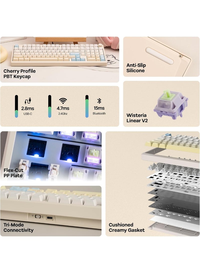 ابوماكر لوحة مفاتيح ألعاب لاسلكية - Image 2