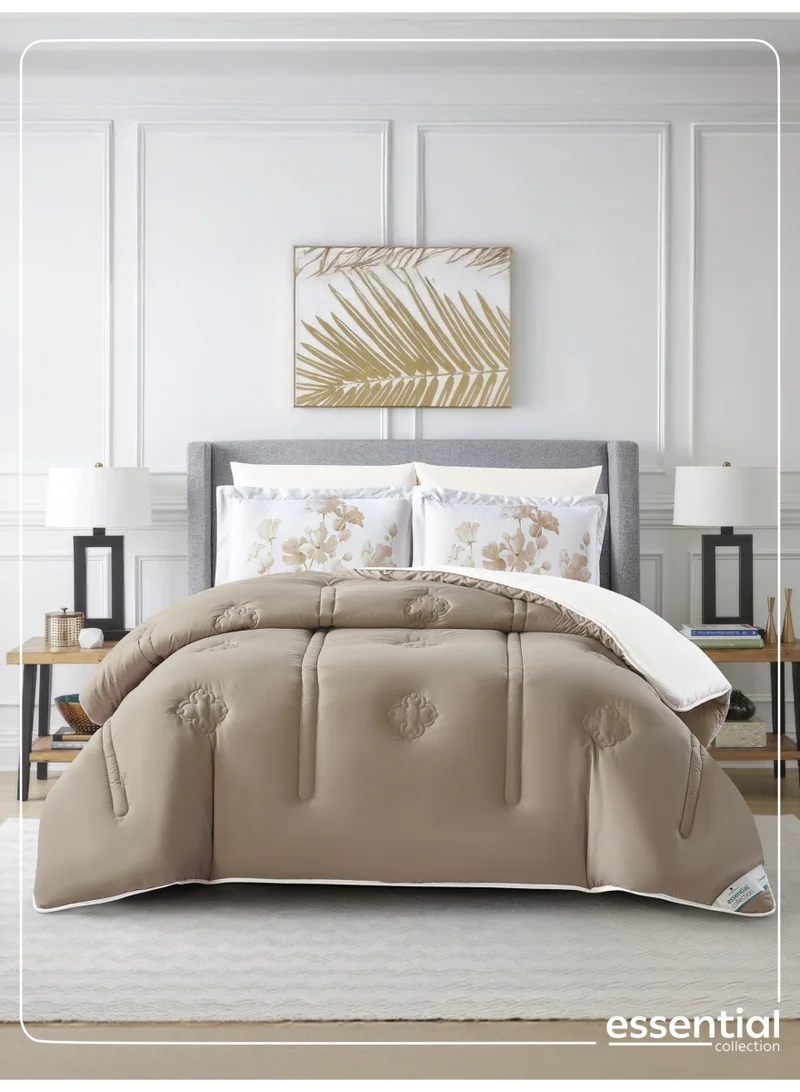 دوناتيلا طقم لحاف سرير مطبوع مناسب لجميع المواسم 6 قطع مقاس كينغ اطقم لحاف خفيف الوزن لسرير مزدوج مع حشو بديل سفلي (طقم لحاف سرير فندقي)