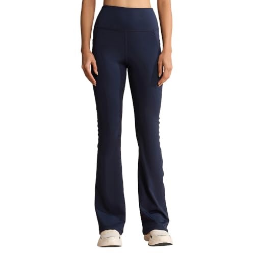 KICA Stretchable Flared Pants with Pockets Blue (XL) - Image 1