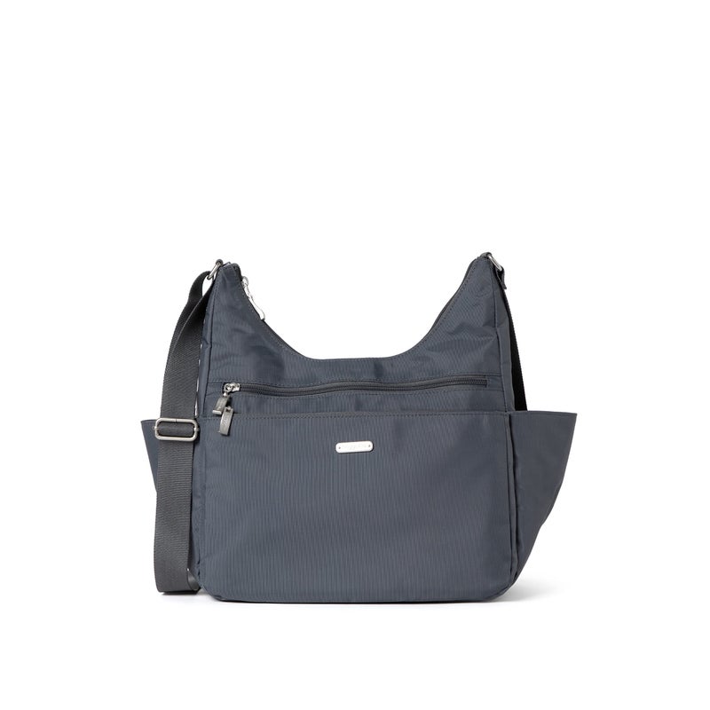 Baggallini Essential Hobo Crossbody Bag for Women - Built-in RFID Card Holder - Hobo Travel Bag with Luggage Sleeve - Image 1